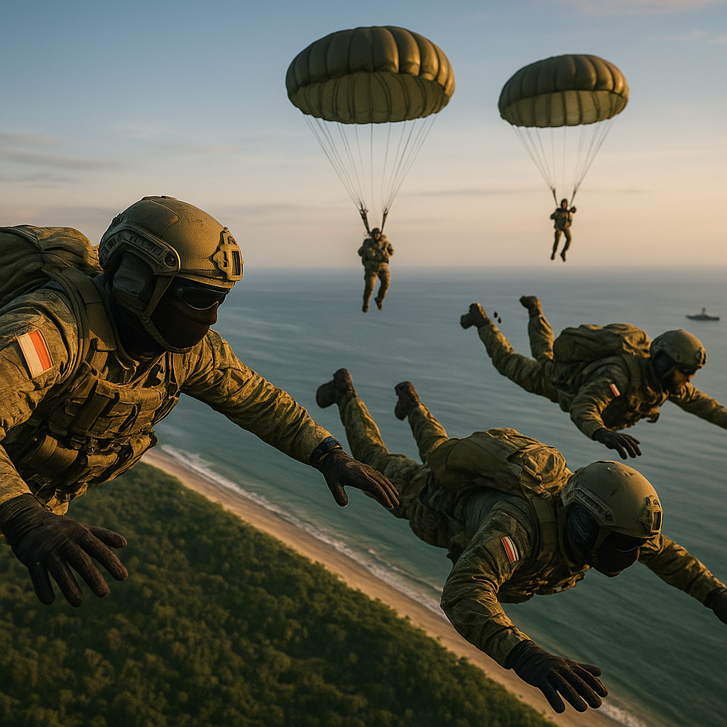 Analisis Teknis Operasi Airborne dan Free Fall Pasukan Khusus di SGS 2026