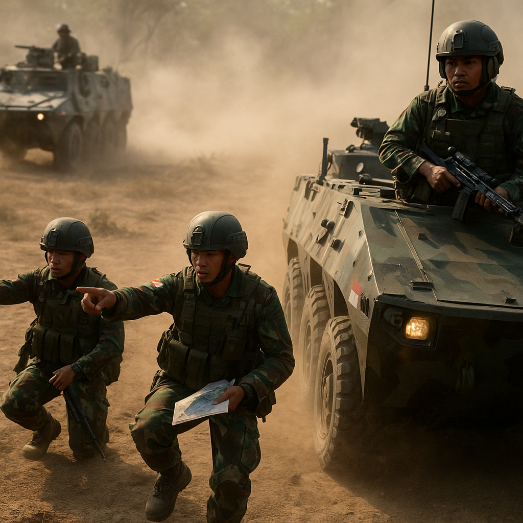 Analisis Manuver Flanking Ganda dalam Latihan Tempur Yonif Mekanis TNI AD