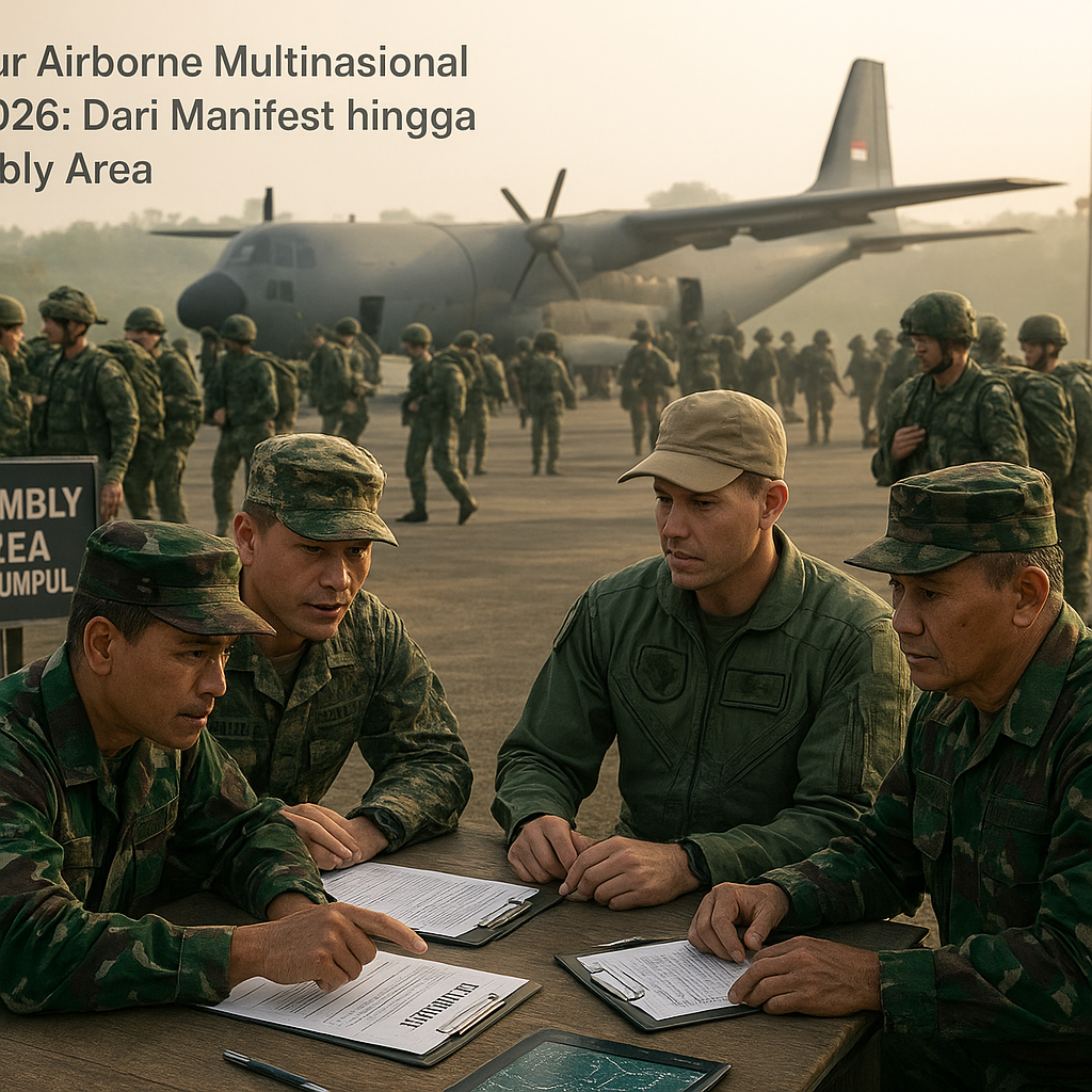 Prosedur Airborne Multinasional SGS 2026: Dari Manifest hingga Assembly Area