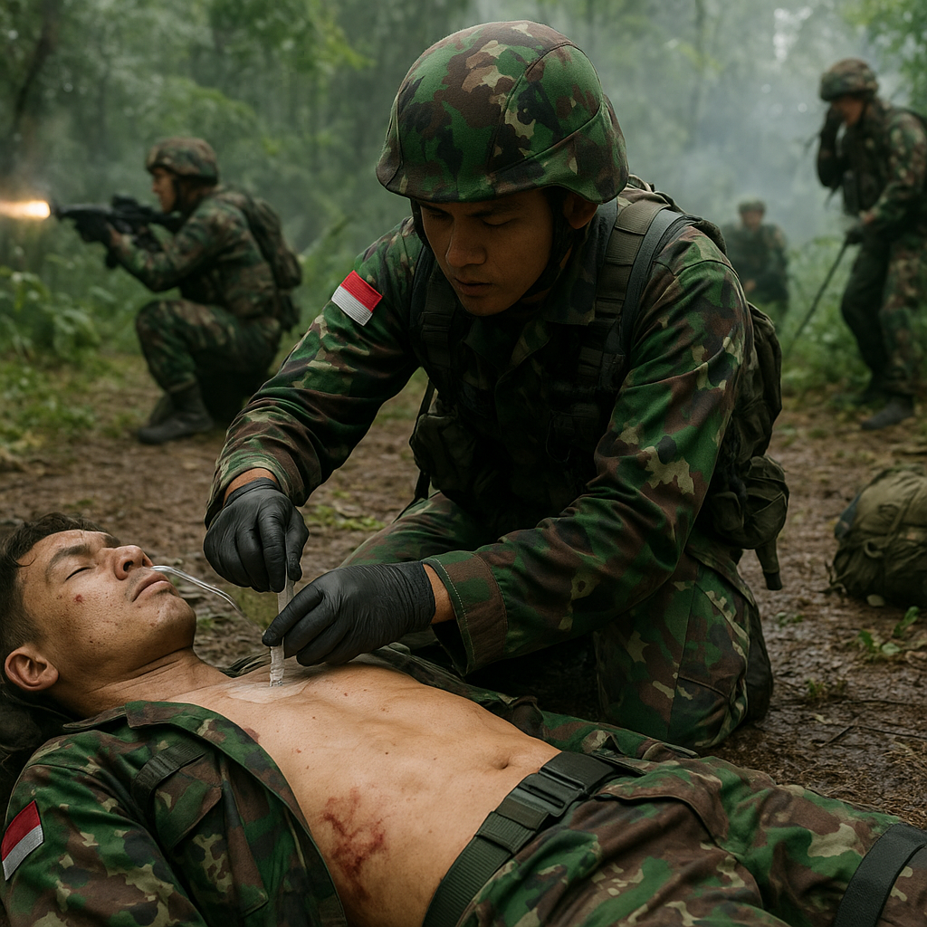 Prosedur Medis Tempur (Tactical Combat Casualty Care - TCCC) dalam Latihan Jungle FTX