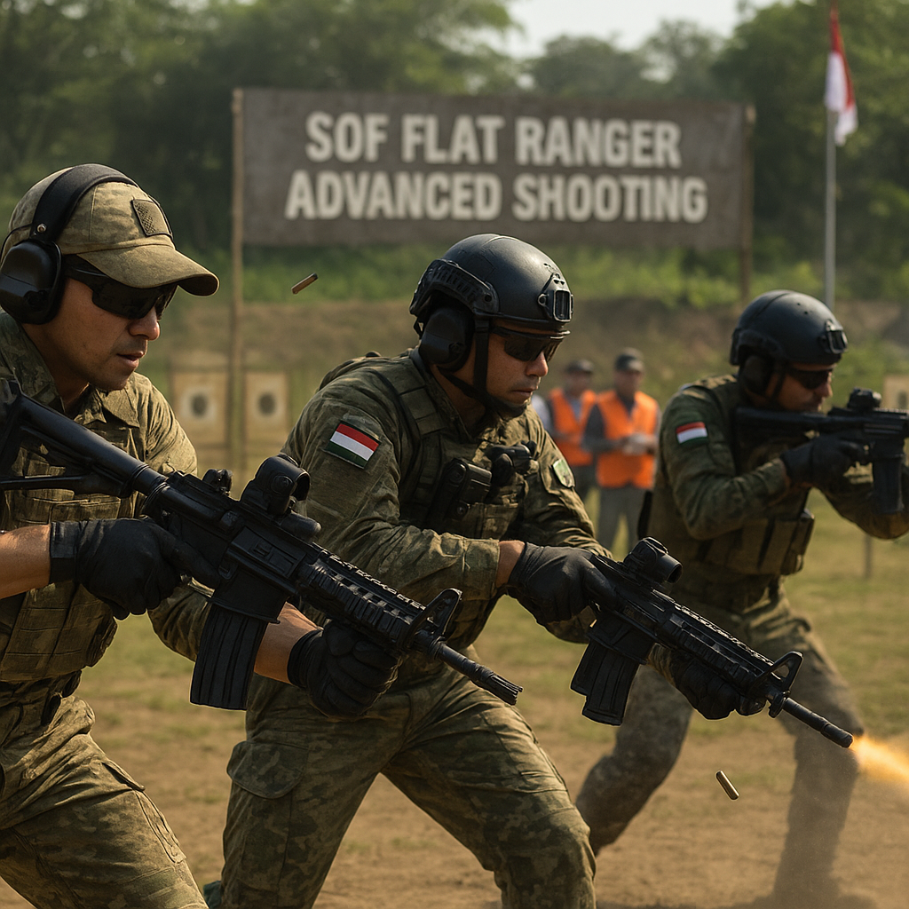 SOF Flat Ranger Advance Shooting Perkuat Kemampuan Pasukan Multinasional