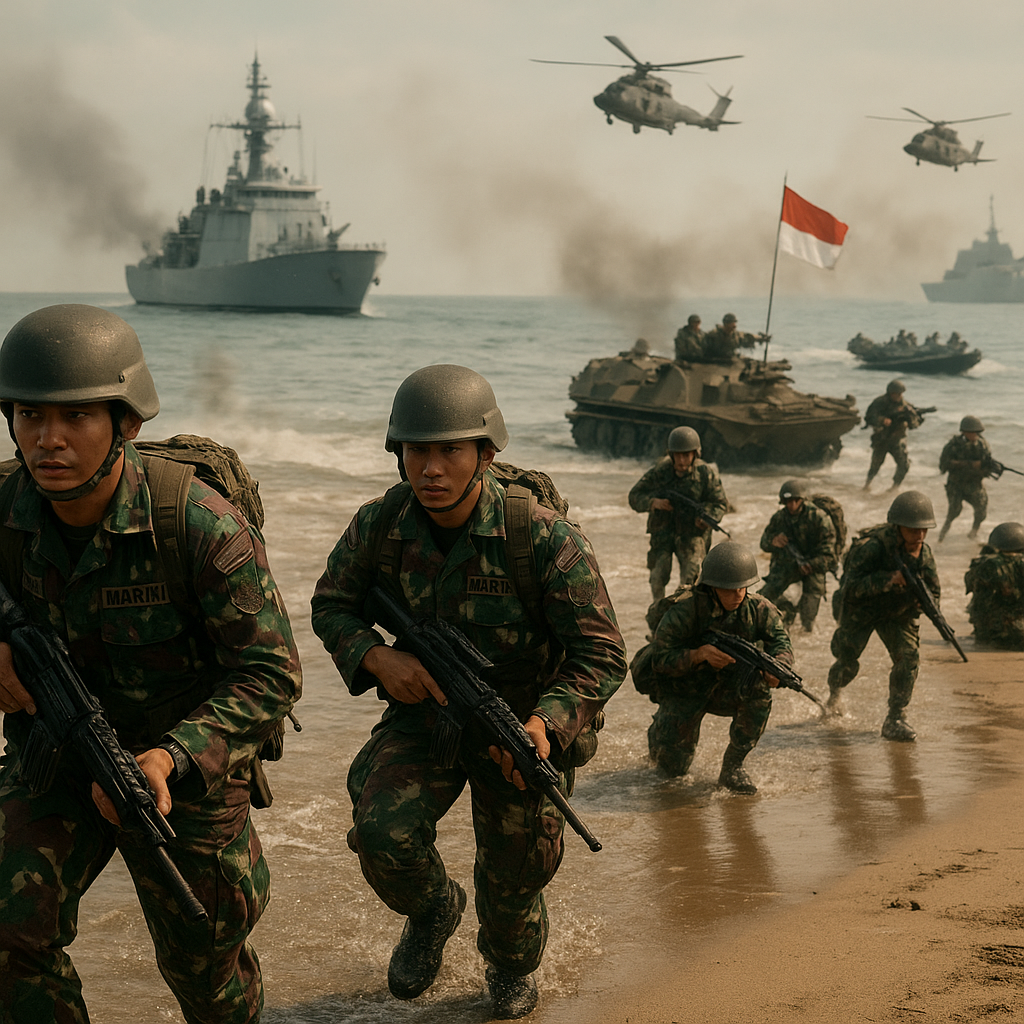 Bedah Taktik Operasi Amphibious Marinir: Dari Landing hingga Consolidation