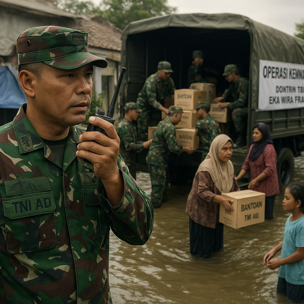 Implementasi Doktrin Trilogi Eka Wira Pratama dalam Operasi Kemanusiaan di Wilayah Bencana