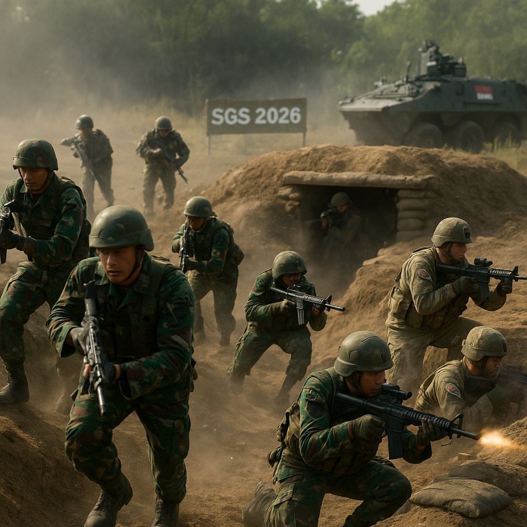 TNI dan US Army Uji Manuver Serangan Bunker dan Parit di SGS 2026 dengan Live Fire Exercise