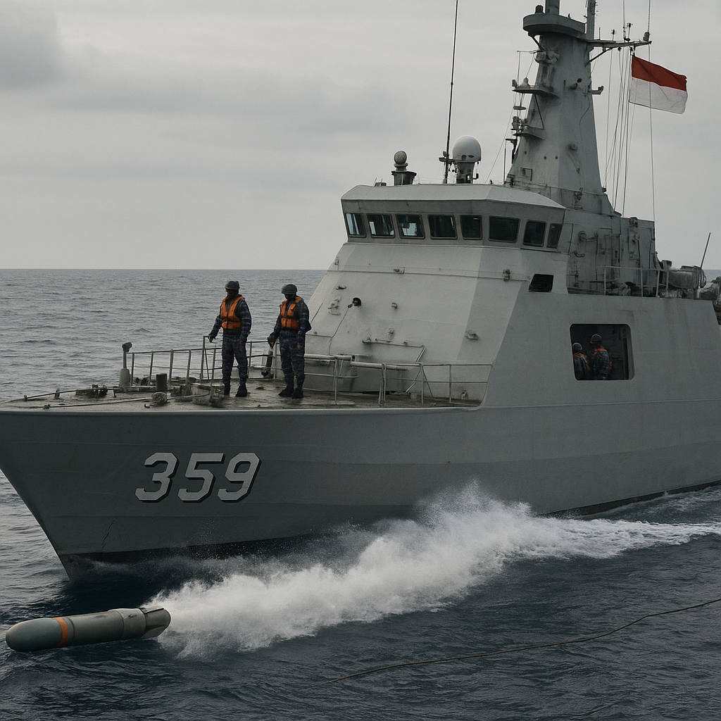 TNI AL Latihan Peperangan Anti Kapal Selam dengan Sonar dan Torpedo