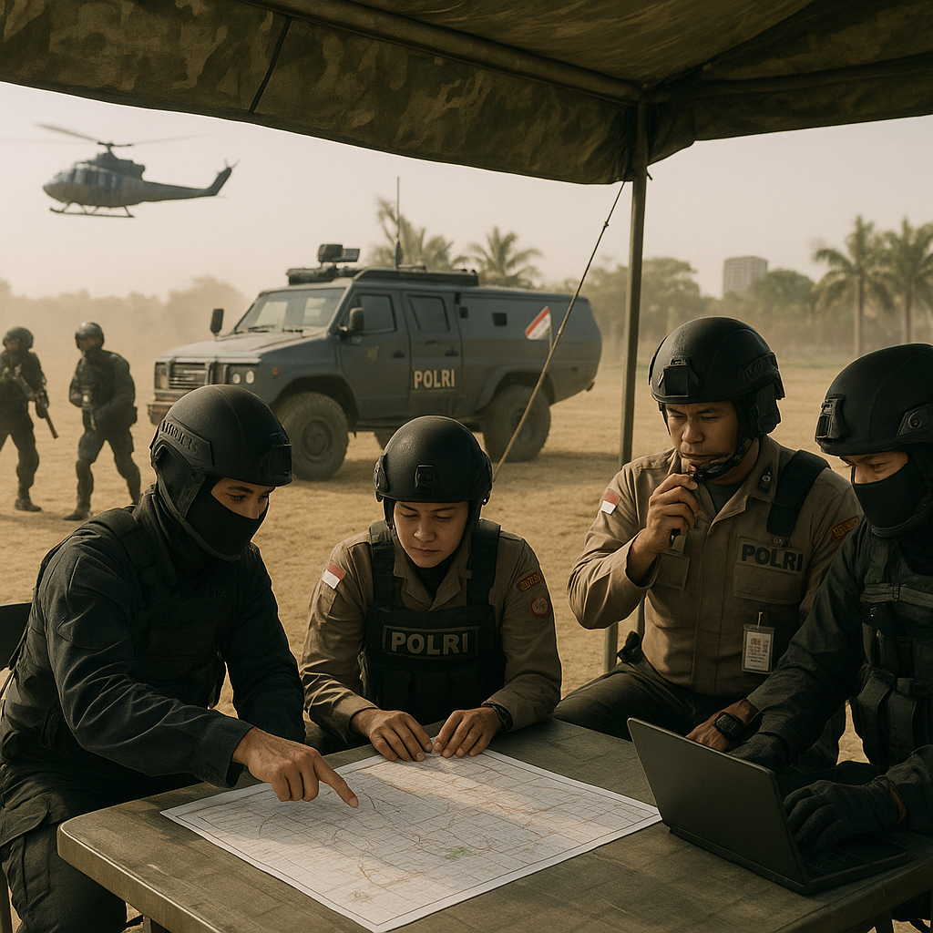 Latihan Cross Training Pasukan Khusus dengan Polri dalam Counter-Terrorism