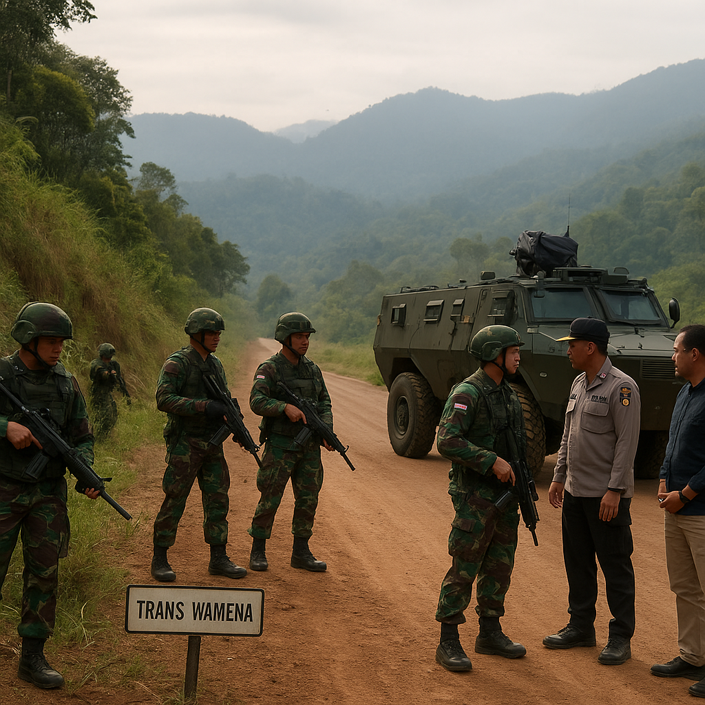 TNI Perkuat Pengamanan Jalur Trans Wamena Pasca Penembakan oleh OPM