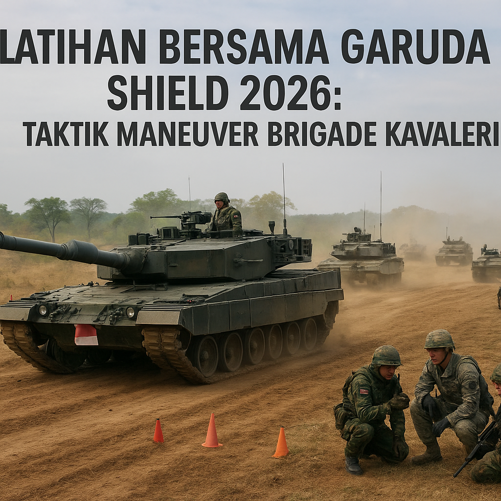 Latihan Bersama Garuda Shield 2026: Taktik Maneuver Brigade Kavaleri