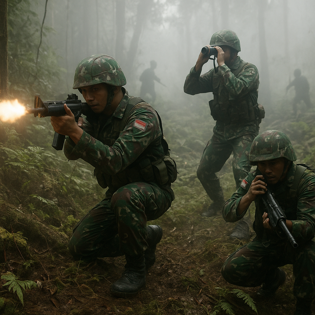 Kontak Senjata, Satgas TNI Pukul Mundur OPM di Nduga Papua