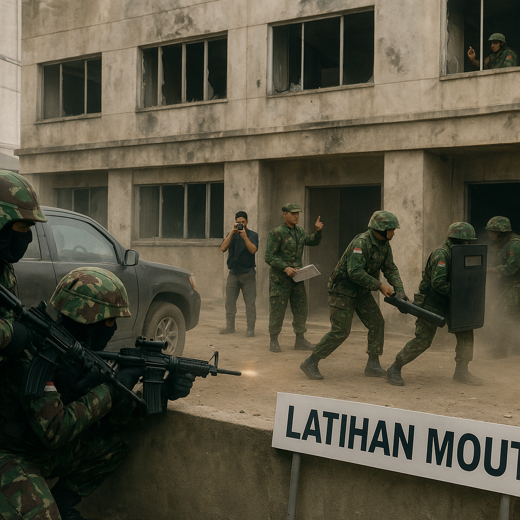 Bedah Taktik Urban Warfare oleh Batalyon Infanteri 312
