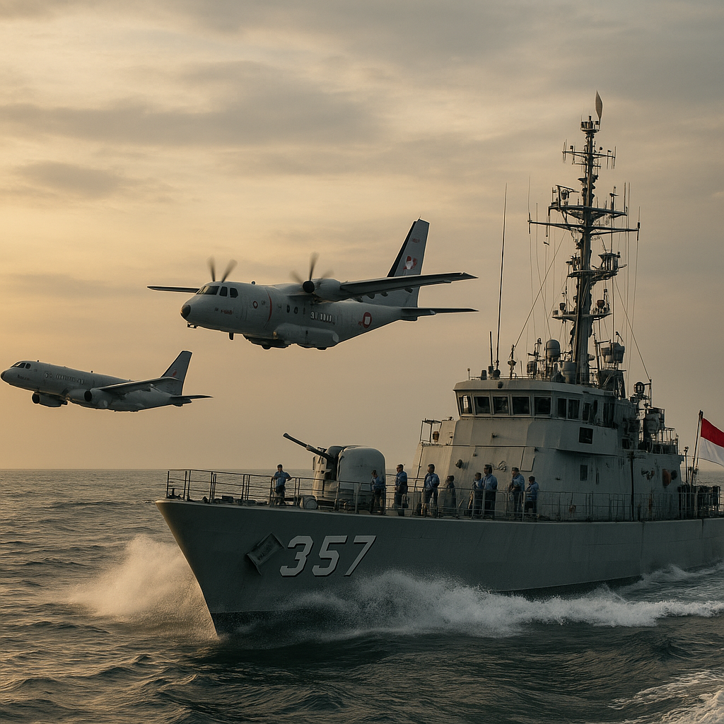 Latgab TNI-AU TNI-AL: Simulasi Coordinated Air-Sea Battle di Selat Sunda
