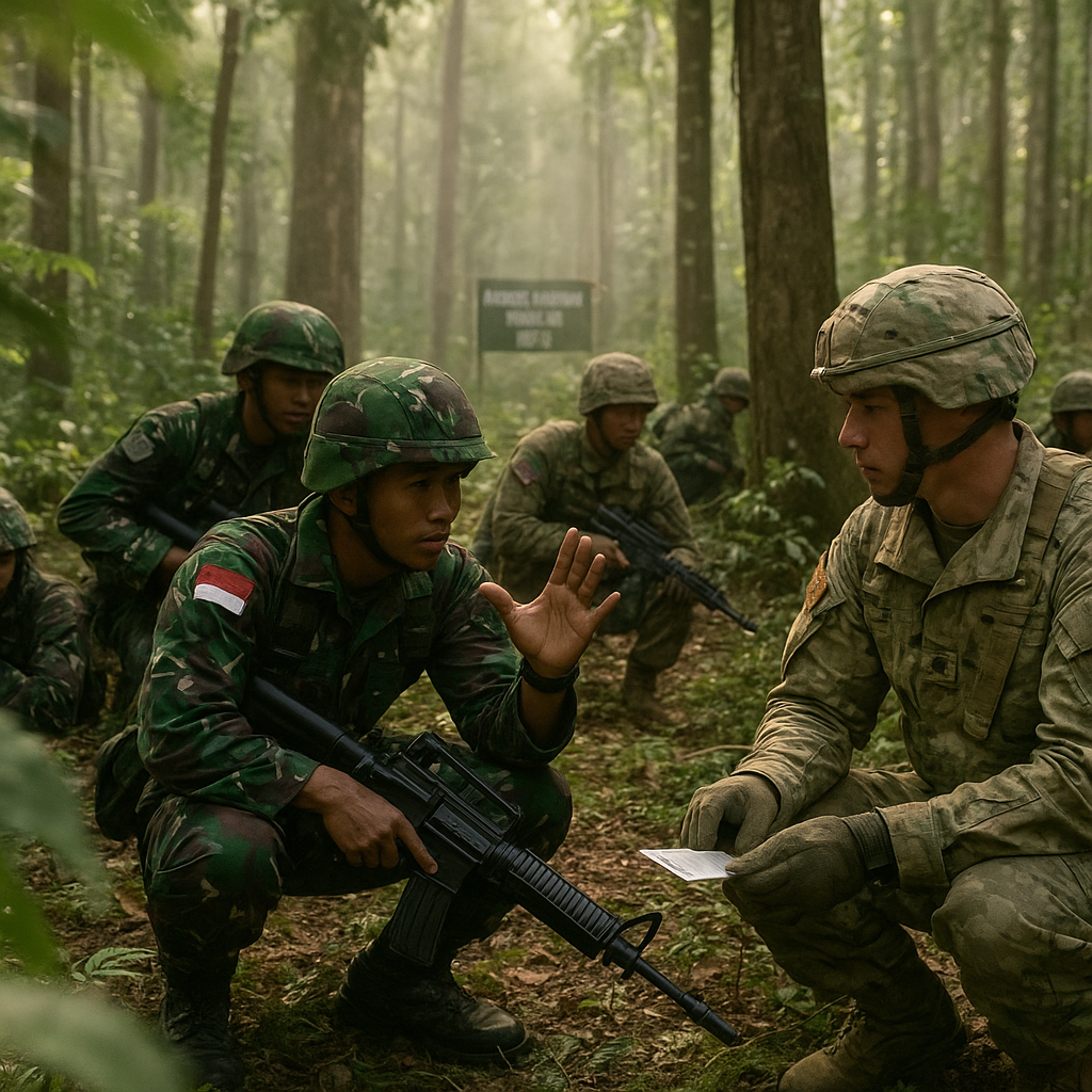 Latihan Bersama TNI-US Army: Pertukaran Taktik Gerilya Hutan