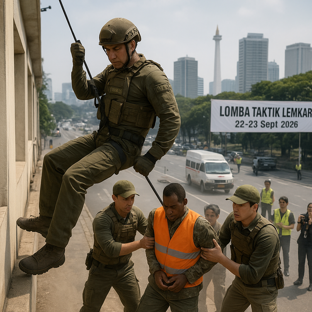 Komunitas Militer 'Lemkari' Gelar Lomba Taktik Medan: Simulasi Pertukaran Tawanan di Area Urban