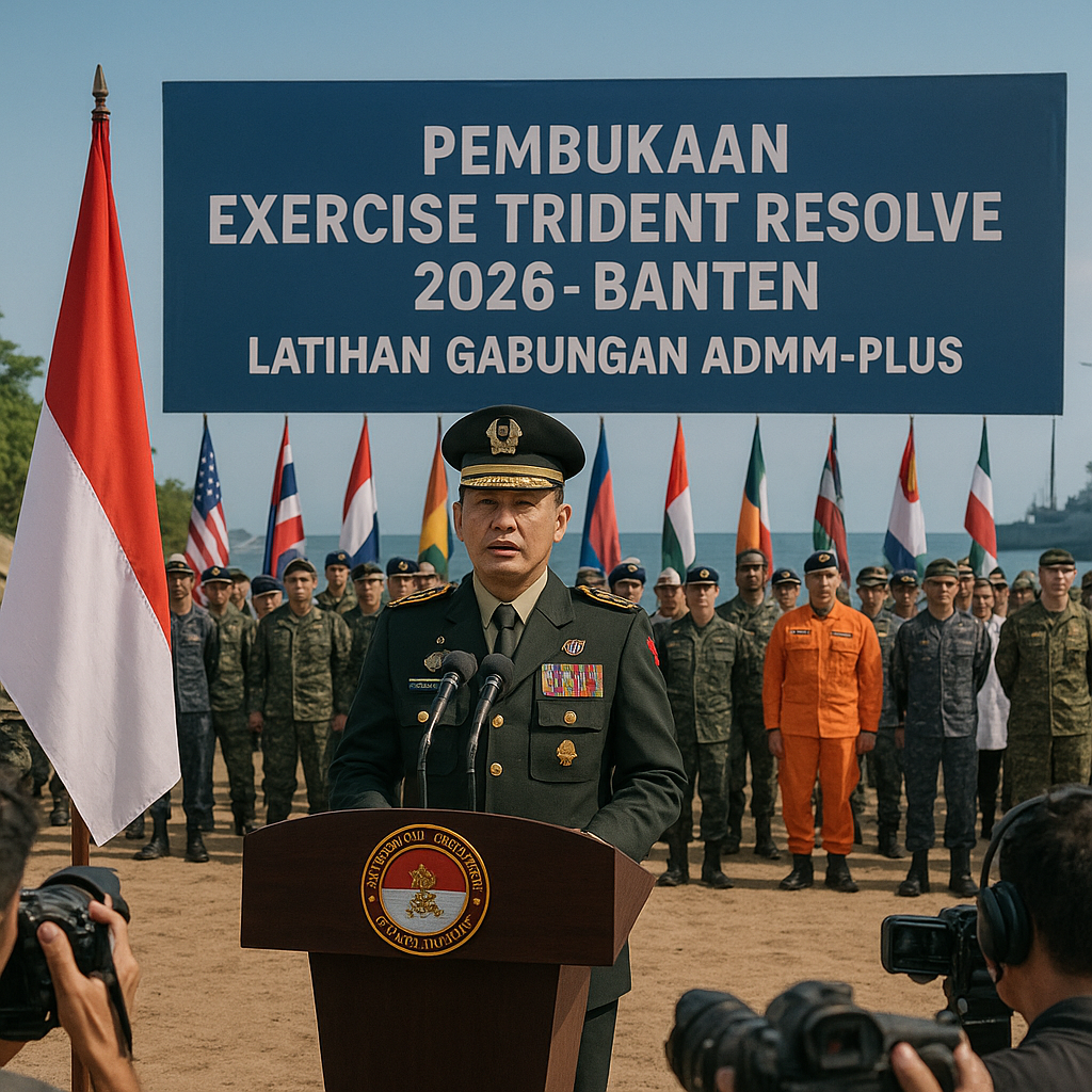 Irjen Kemhan Wakili Sekjen Kemhan Buka Exercise Trident Resolve 2026 di Banten