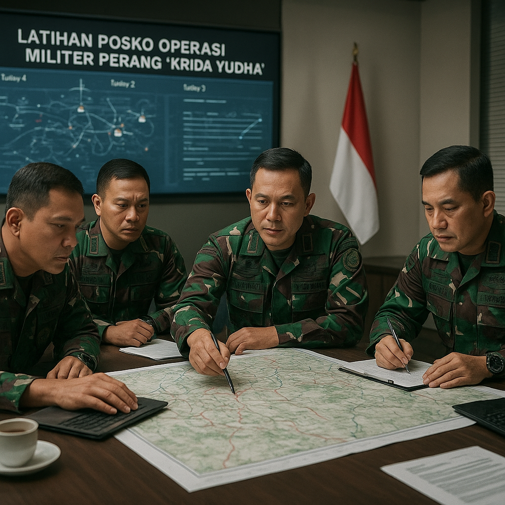Analisis Tahapan Latihan Posko Krida Yudha: Bedah Prosedur OMP di Tingkat Strategis