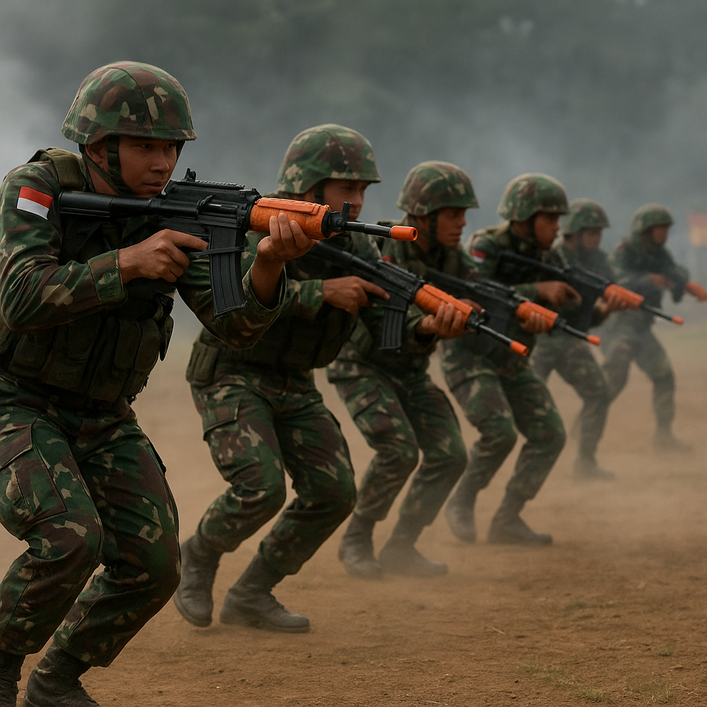 TNI AD Gelar Latihan Taktis Batalyon Infanteri: Simulasi Serangan Cepat dengan Formasi Tombak