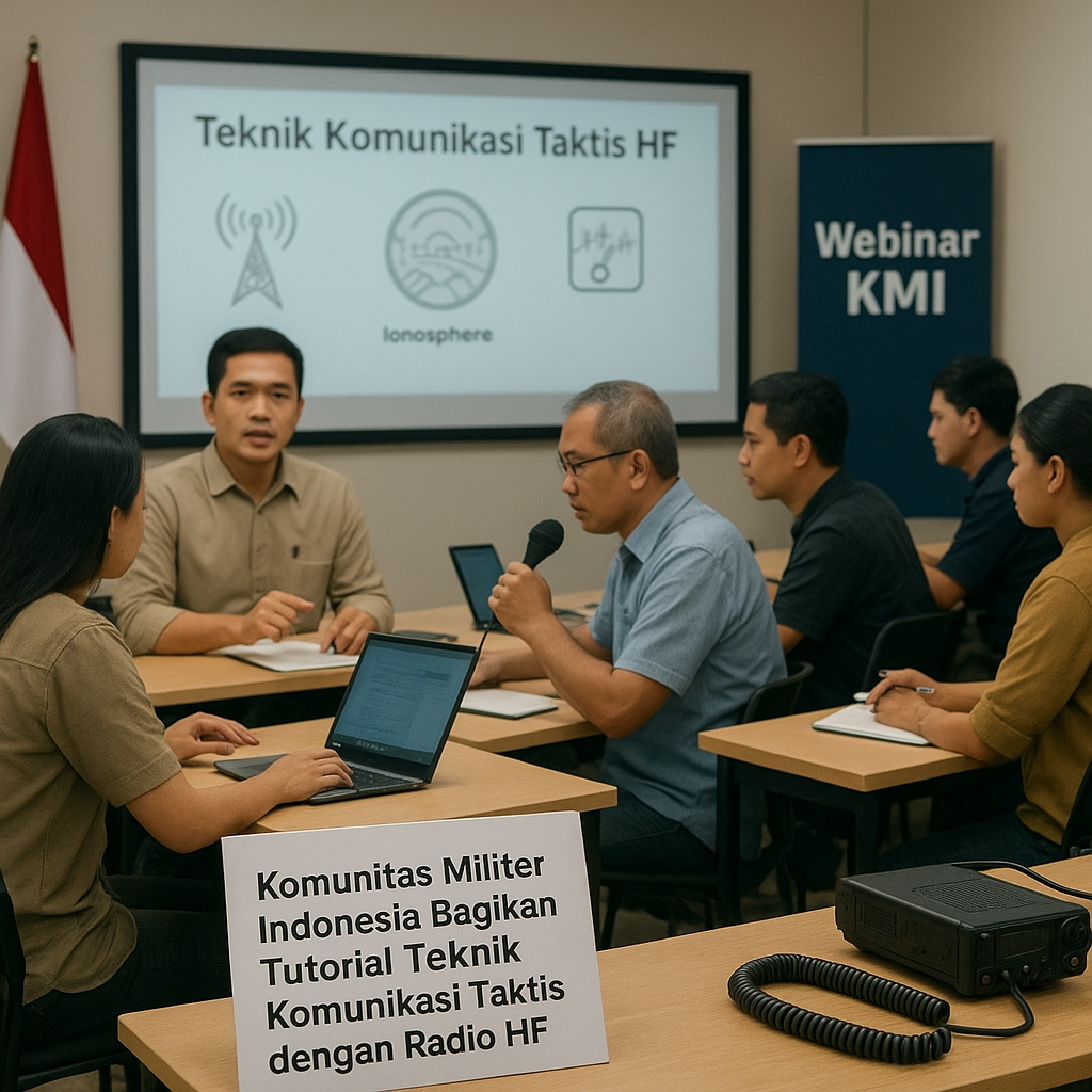 Komunitas Militer Indonesia Bagikan Tutorial Teknik Komunikasi Taktis dengan Radio HF di Forum Daring