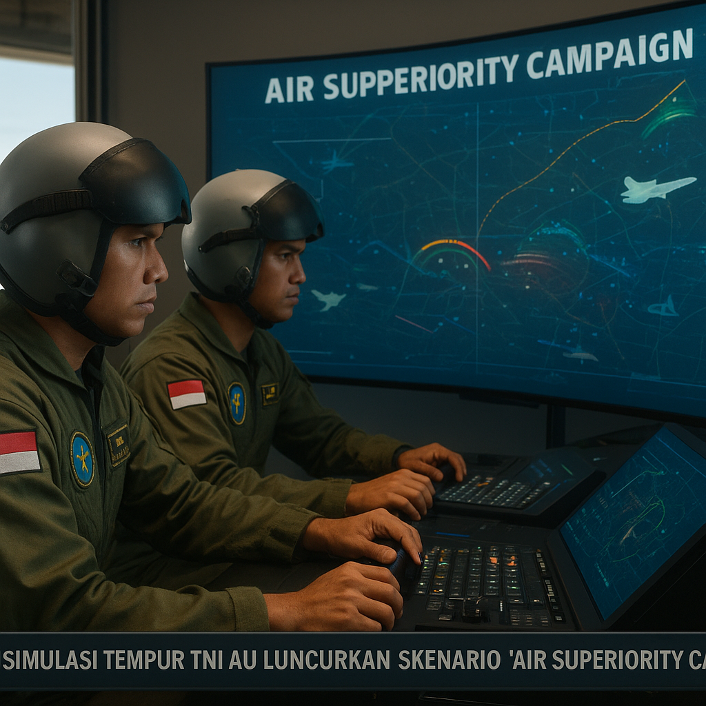 Pusat Simulasi Tempur TNI AU Luncurkan Skenario Baru 'Air Superiority Campaign' untuk Latihan Pilot Tempur