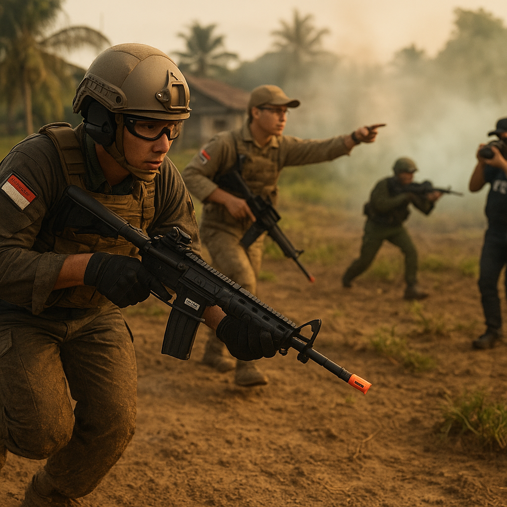 Komunitas MilSim Indonesia Gelar Latihan Force-on-Force dengan Aturan Engagement Terbatas