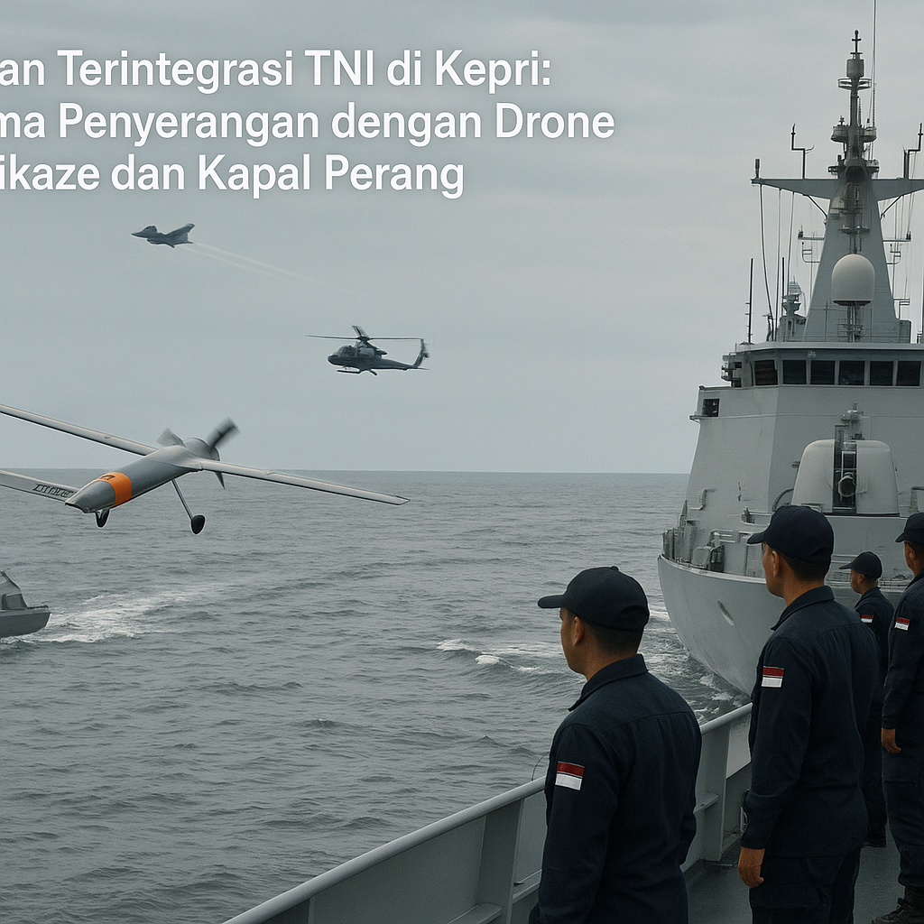 Latihan Terintegrasi TNI di Kepri: Skema Penyerangan dengan Drone Kamikaze dan Kapal Perang