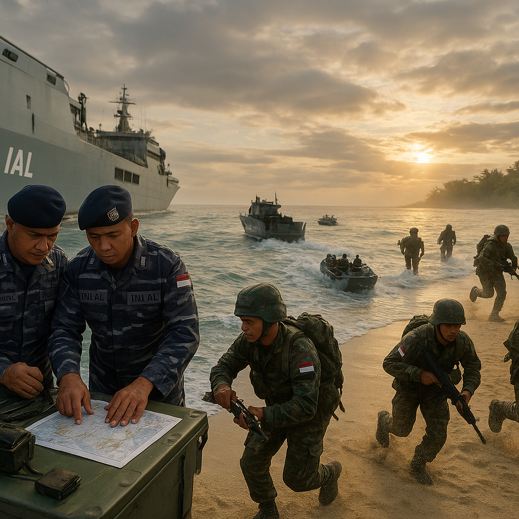 Doktrin Operasi Amphibi TNI AL: Tahapan dari Boarding, Transit, hingga Assault