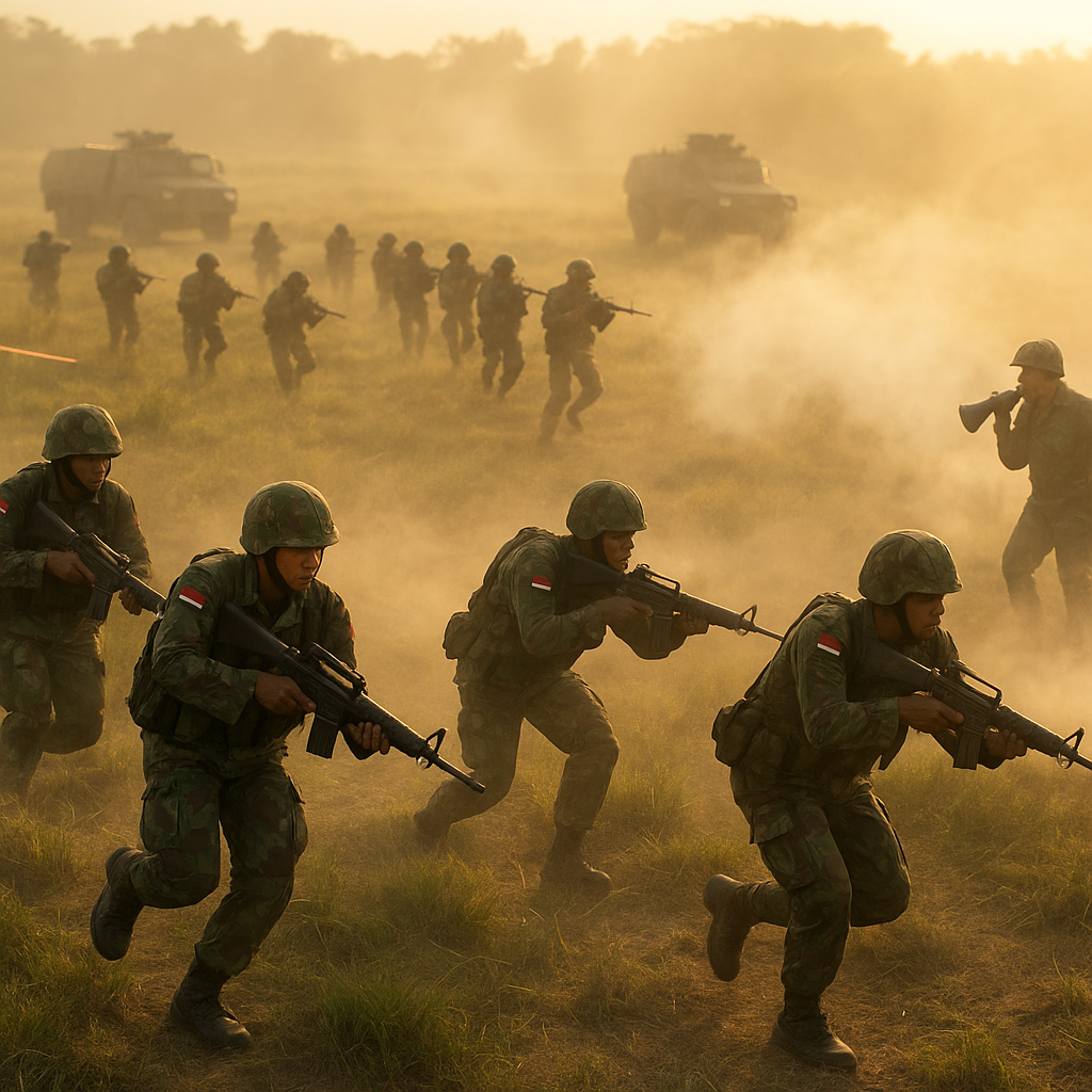 TNI AD Latihan Manuver Batalyon Infanteri 512 di Jawa Timur