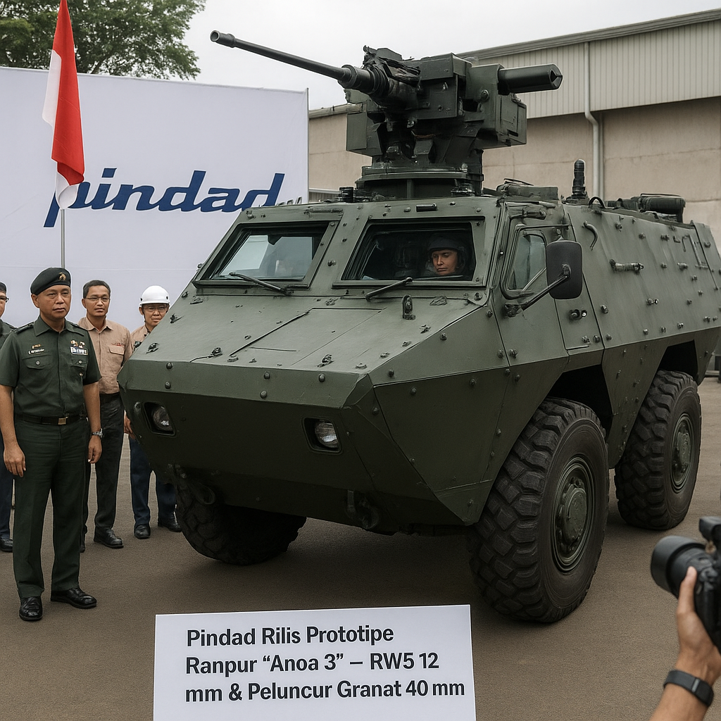 Pindad Rilis Prototipe Ranpur 'Anoa 3' dengan Sistem Persenjataan Baru