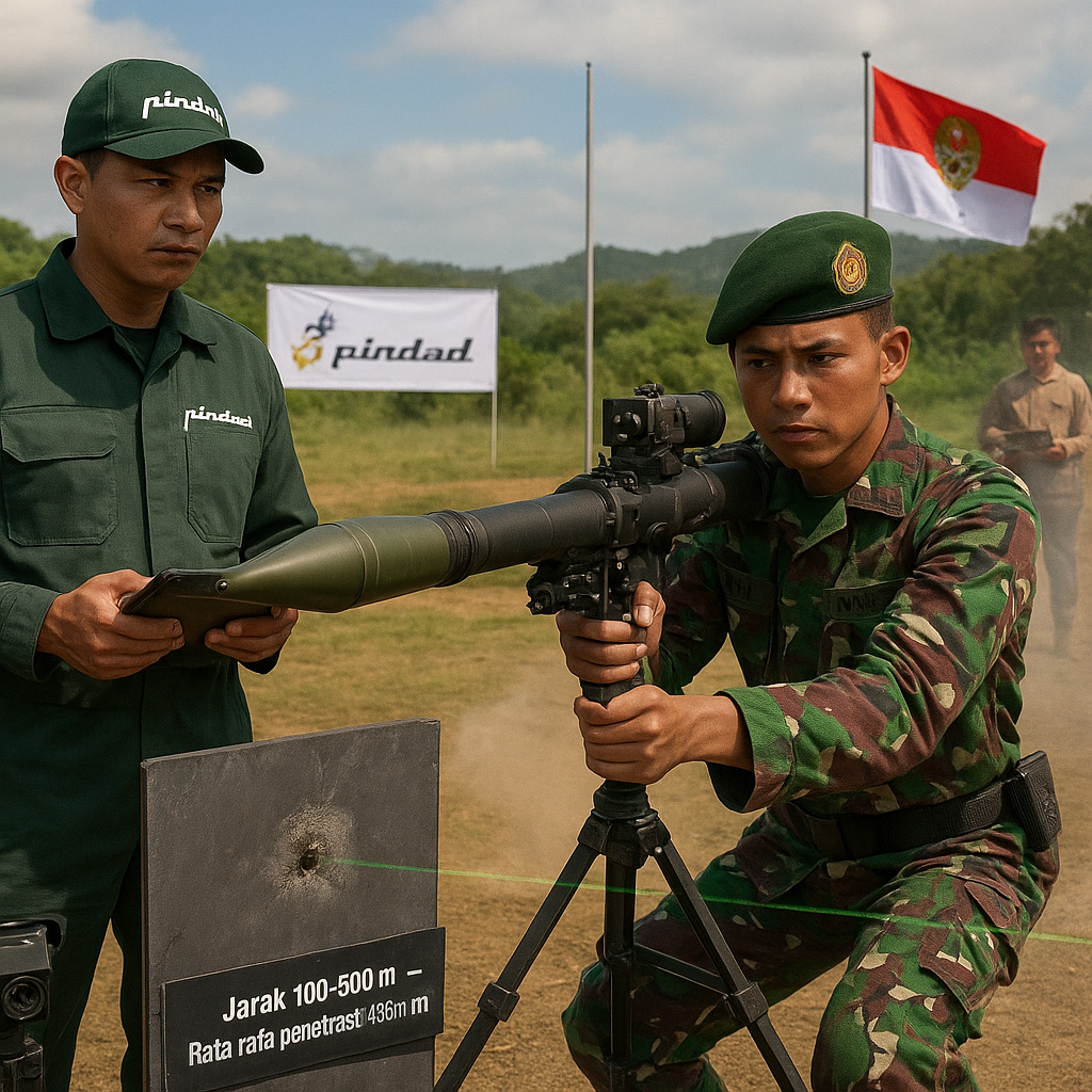 Uji Coba Senjata Anti-Armor Generasi Baru oleh Pindad untuk Mendukung Kavaleri TNI AD