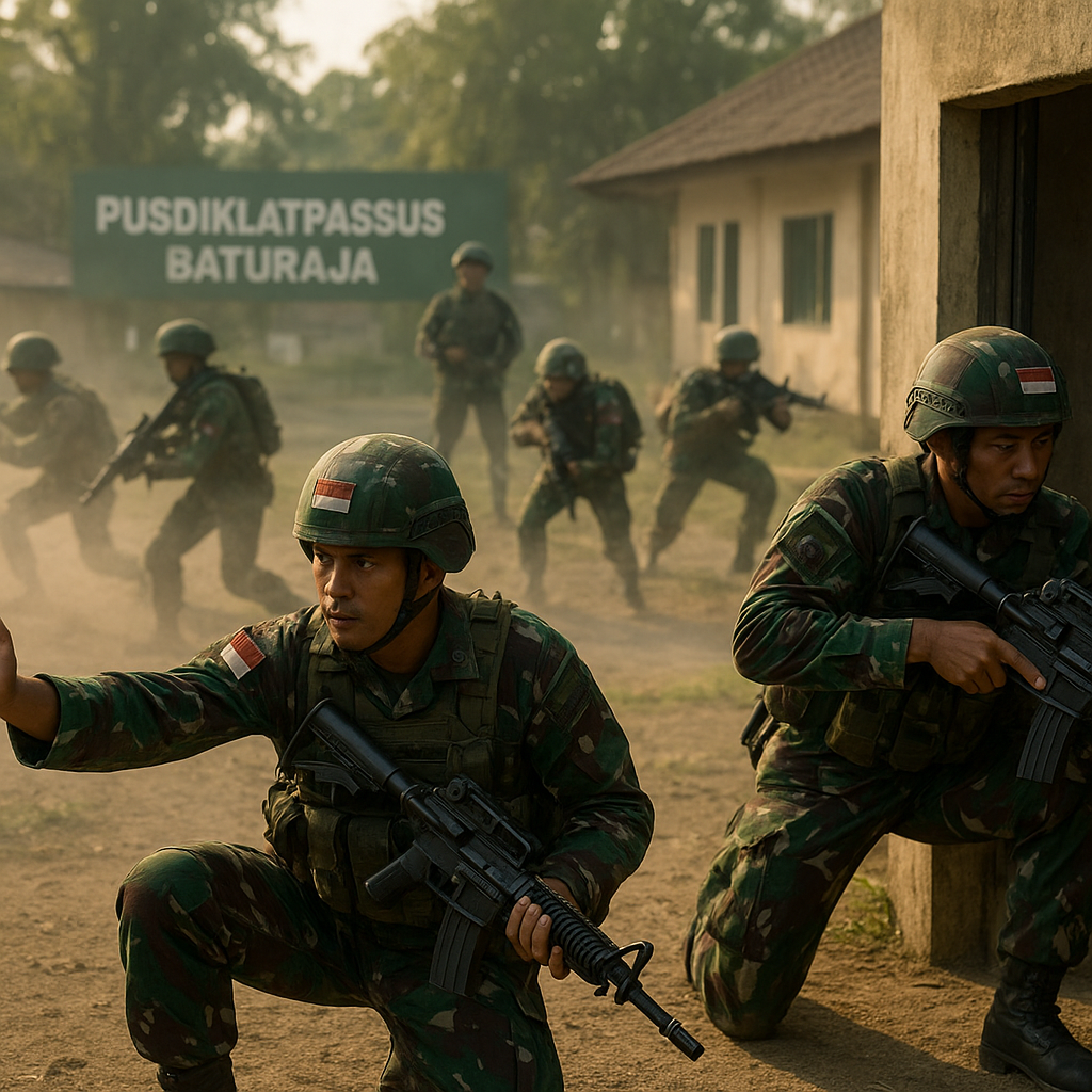 TNI AD Gelar Simulasi Pertempuran Jarak Dekat di Baturaja