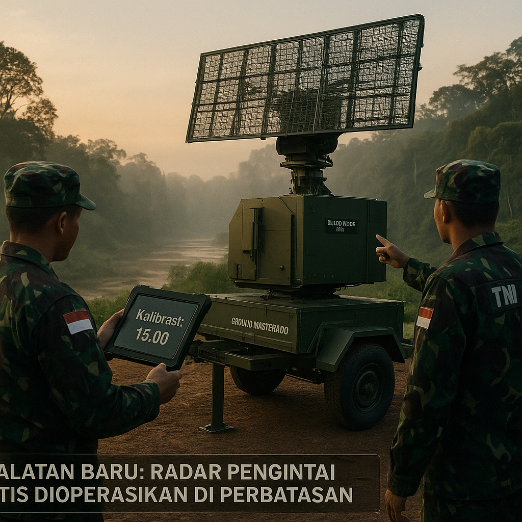 Peralatan Baru: Radar Pengintai Taktis Dioperasikan di Perbatasan
