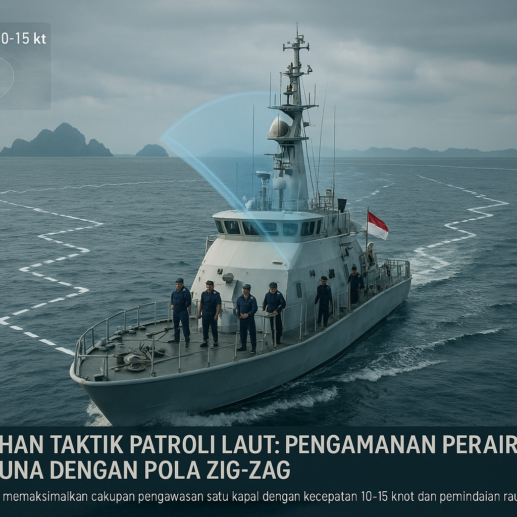 Latihan Taktik Patroli Laut: Pengamanan Perairan Natuna dengan Pola Zig-Zag