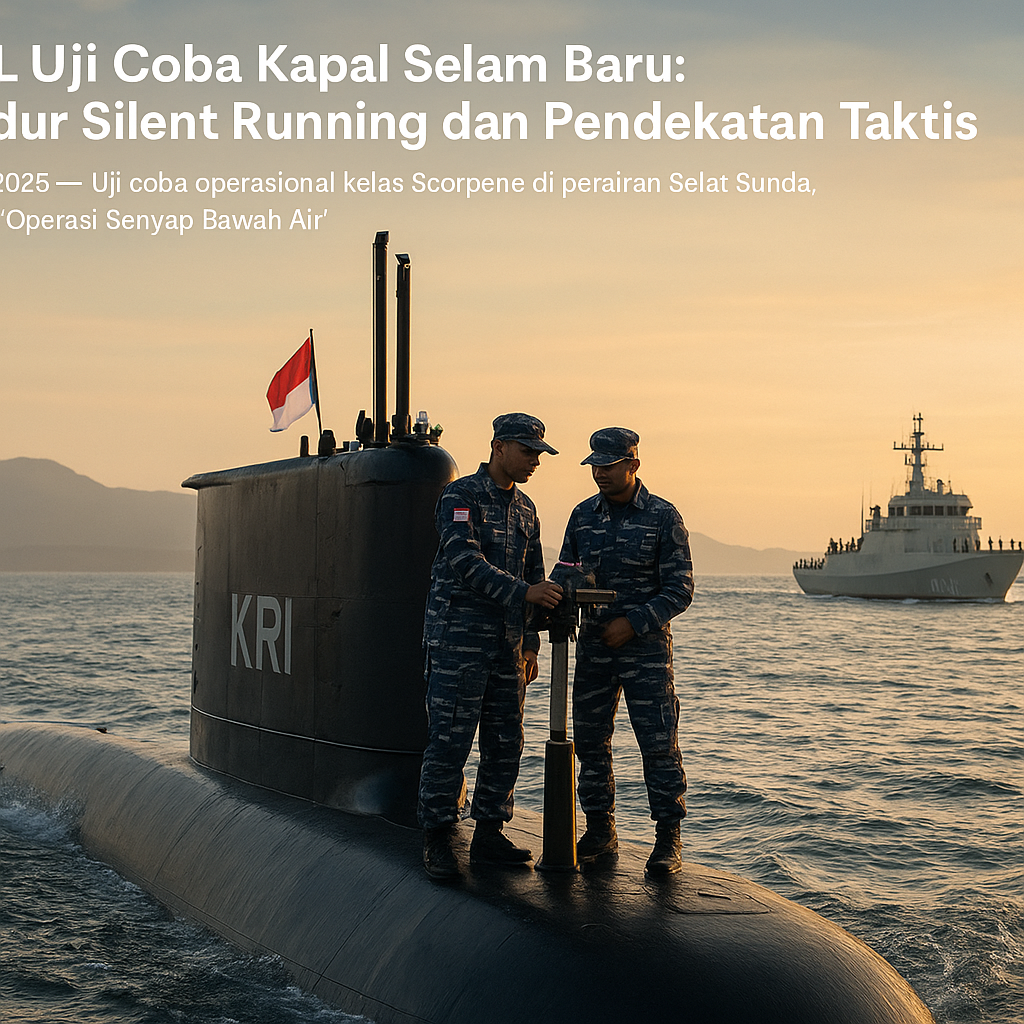 TNI AL Uji Coba Kapal Selam Baru: Prosedur Silent Running dan Pendekatan Taktis