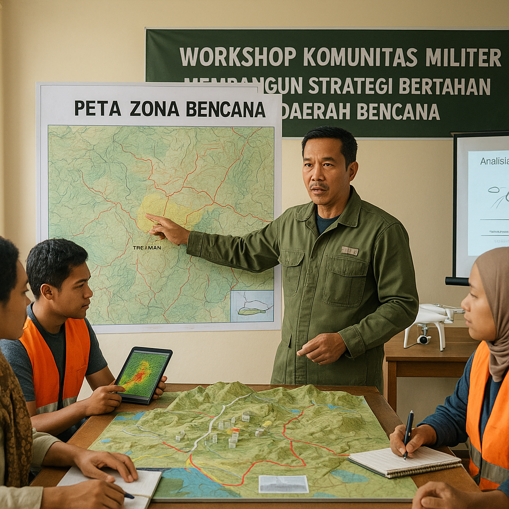 Workshop Komunitas Militer: Membangun Strategi Bertahan di Daerah Bencana dengan Prinsip Taktik Militer