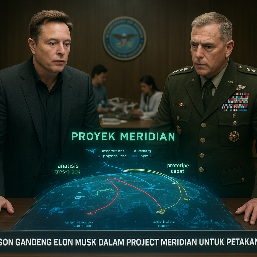 Pentagon Gandeng Elon Musk dalam Project Meridian untuk Petakan Perang Masa Depan