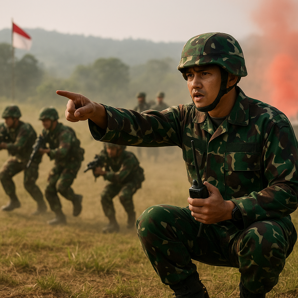 Latihan Taktis Batalyon Infanteri 312/Kala Hitam: Prosedur Serangan Flank Menggunakan Formasi Belah Ketupat