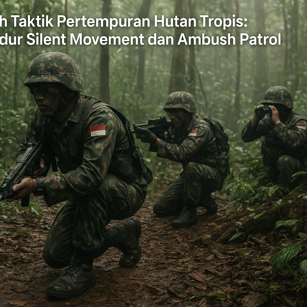 Bedah Taktik Pertempuran Hutan Tropis: Prosedur Silent Movement dan Ambush Patrol