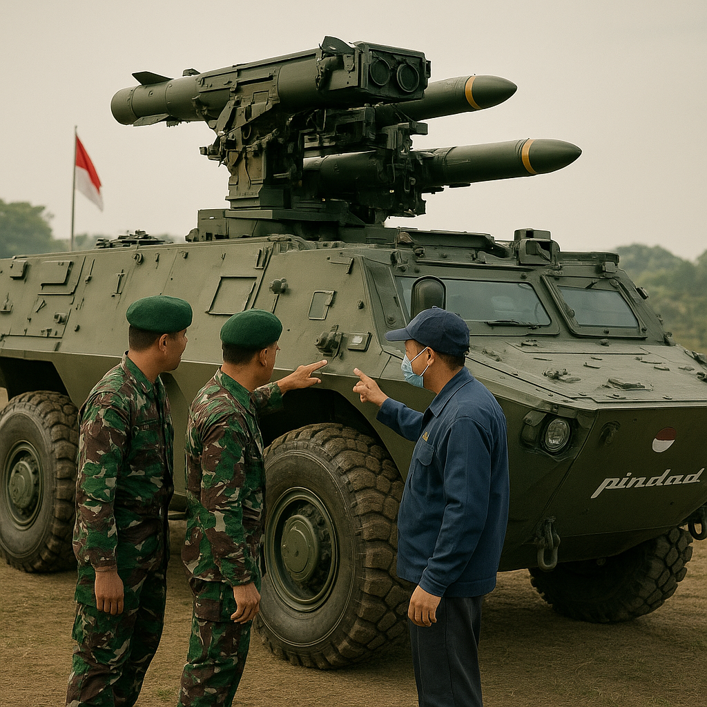 Peralatan Baru: Rudal Anti-Persenjataan Berat untuk Kendaraan Tempur Pindad Cobra