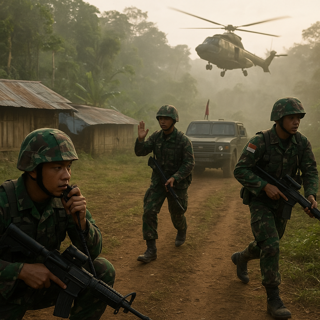Operasi Gabungan TNI Kuasai Markas OPM di Papua: Analisis Prosedur Taktis dan Pengejaran
