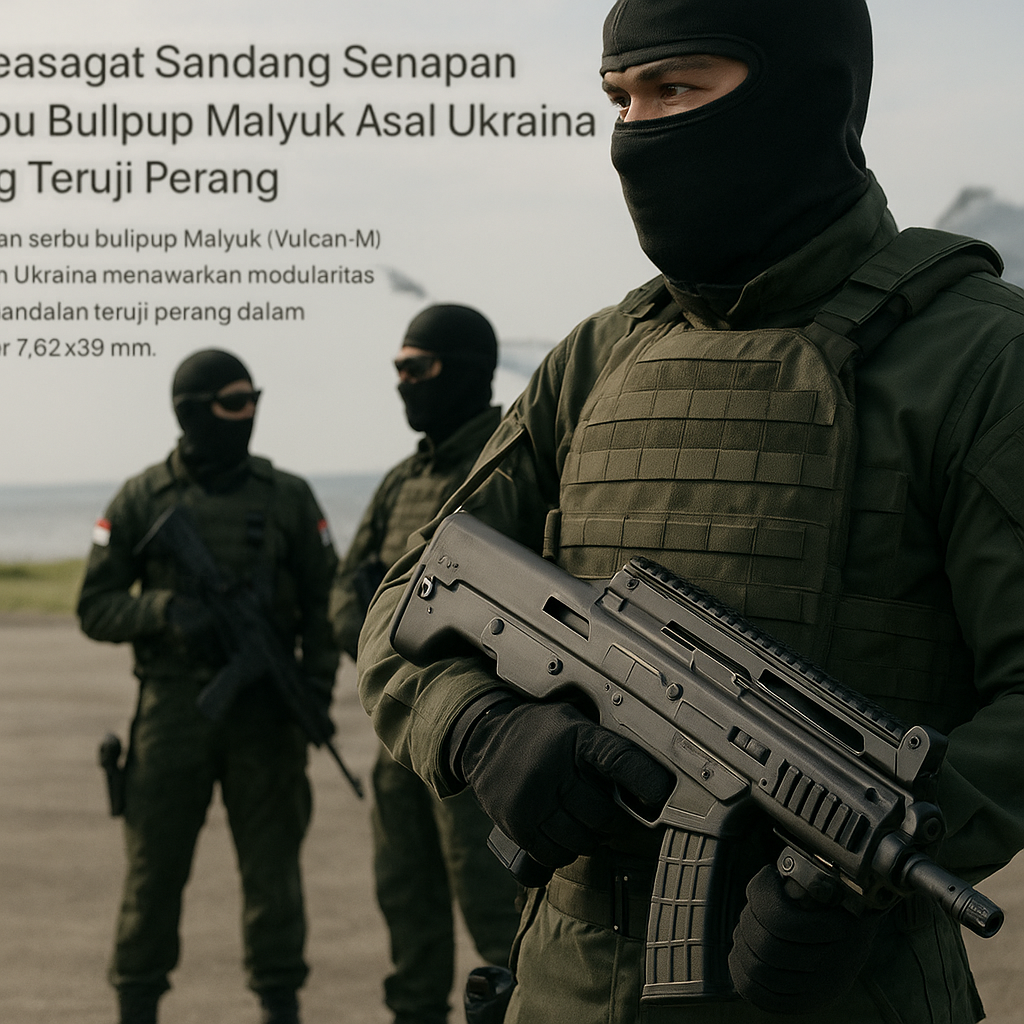 Korpasgat Sandang Senapan Serbu Bullpup Malyuk Asal Ukraina yang Teruji Perang