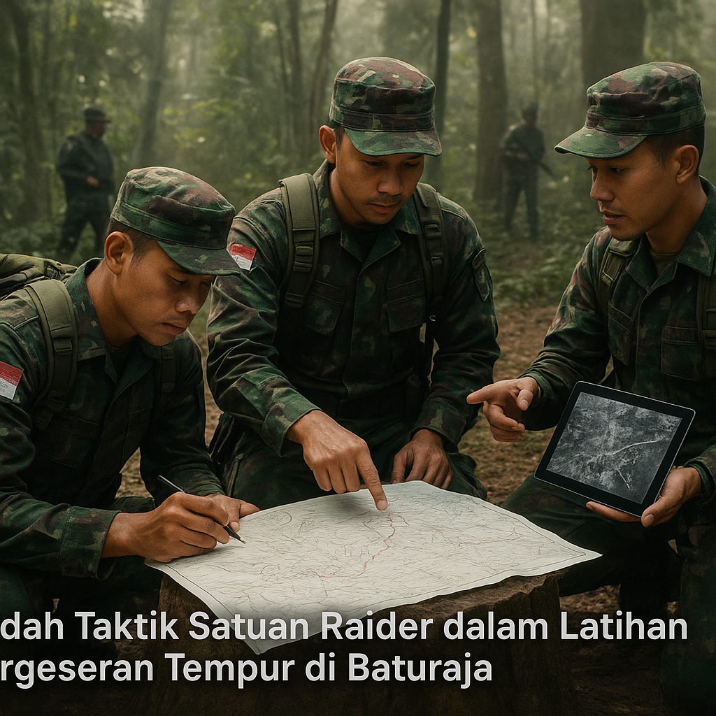 Bedah Taktik Satuan Raider dalam Latihan Pergeseran Tempur di Baturaja