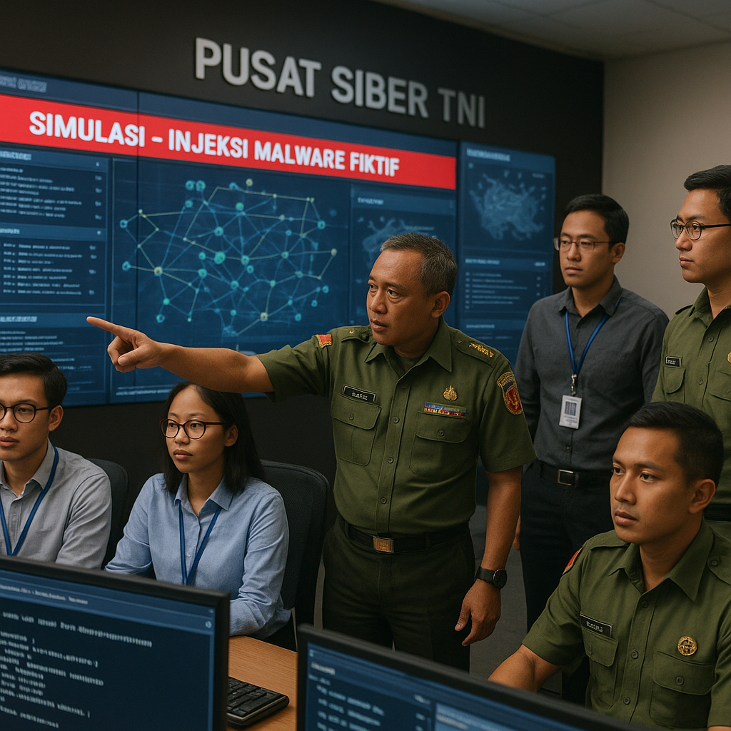 Simulasi Cyber Defense di Pusat Siber TNI: Protokol Tanggap Serangan Jaringan Komando