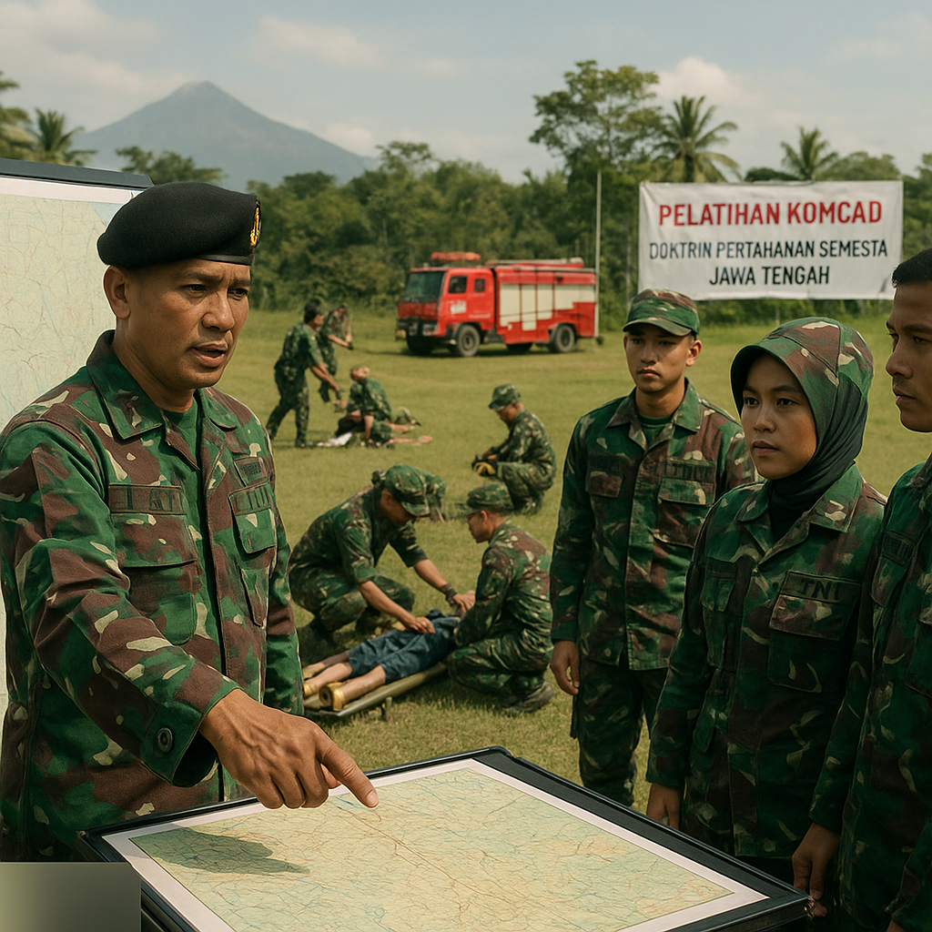 Doktrin Pertahanan Semesta: Bimbingan TNI kepada Komponen Cadangan di Jawa Tengah