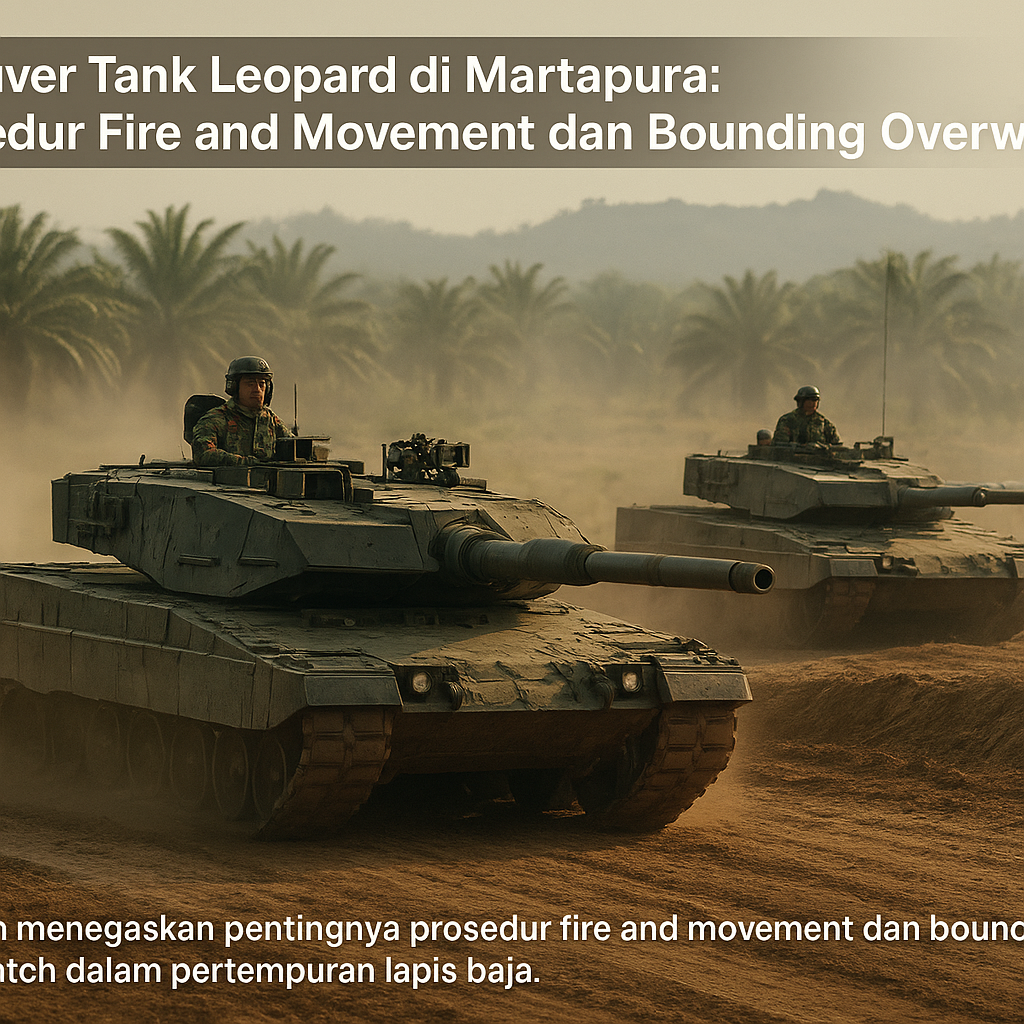 Manuver Tank Leopard di Martapura: Prosedur Fire and Movement dan Bounding Overwatch