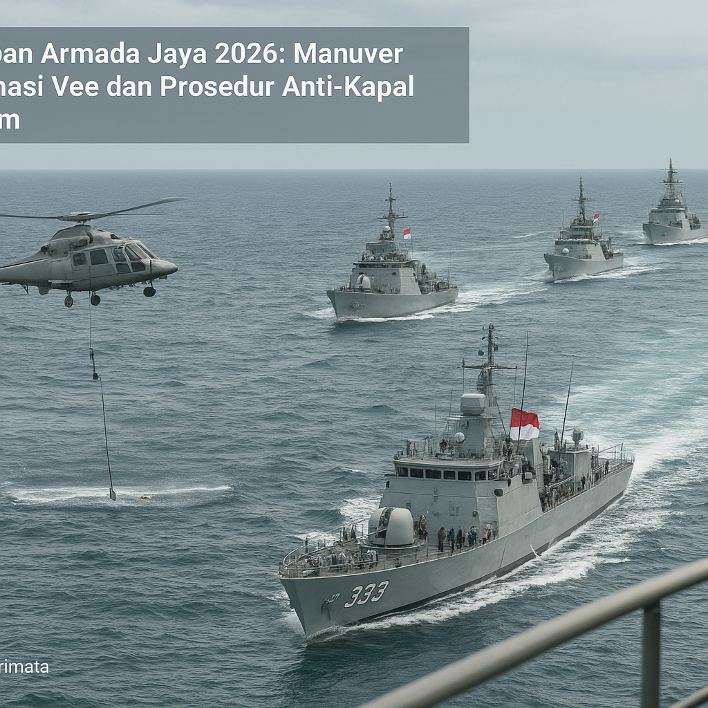 Latihan Armada Jaya 2026: Manuver Formasi Vee dan Prosedur Anti-Kapal Selam