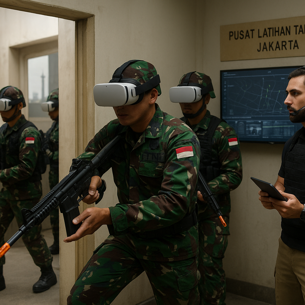 TNI Gunakan Virtual Reality untuk Simulasi Close Quarter Battle di Jakarta
