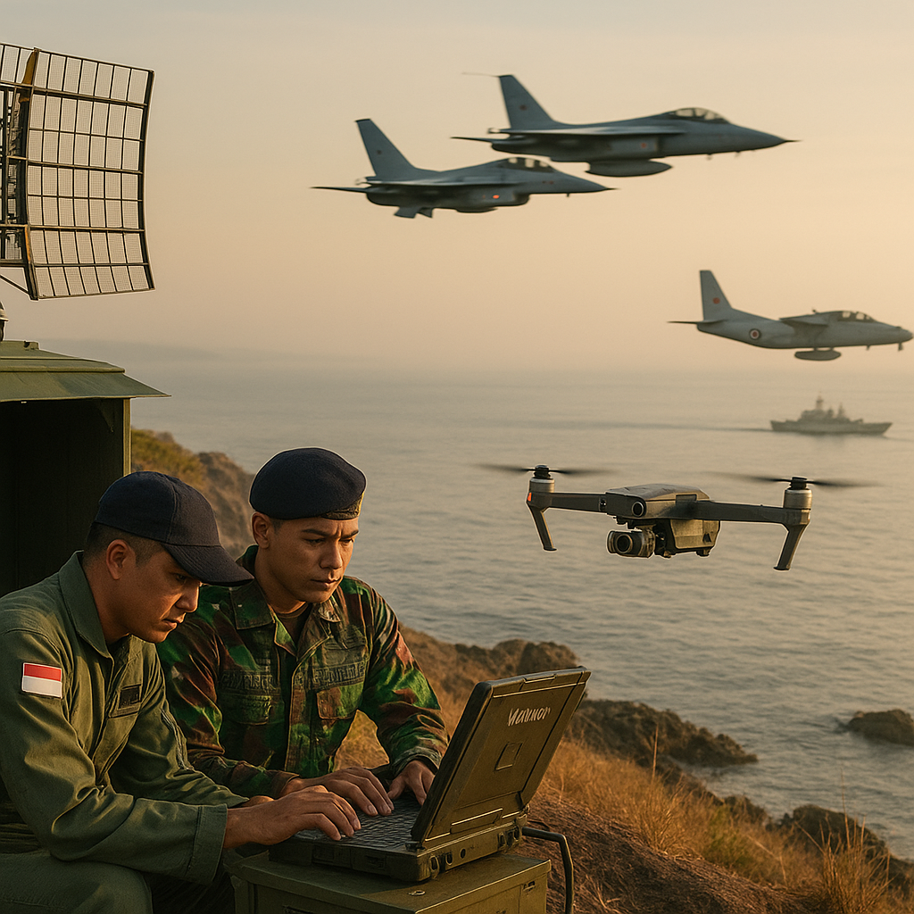Peningkatan Patroli TNI AU di Natuna: Sinergi Radar, Pesawat Tempur, dan Drone Mawar untuk Enhanced Situational Awareness