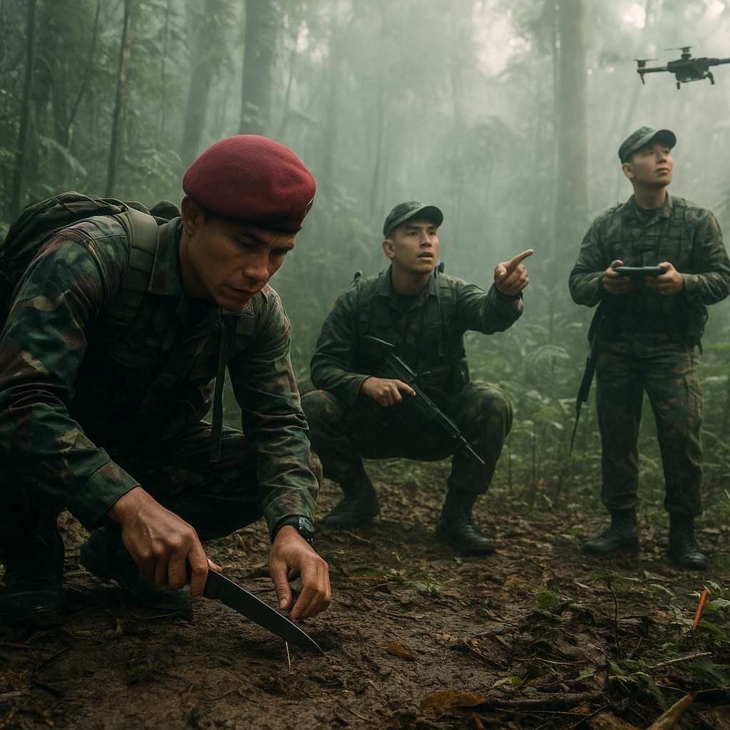 Kopassus Latih Tactical Tracking untuk Operasi Pemburuan di Hutan