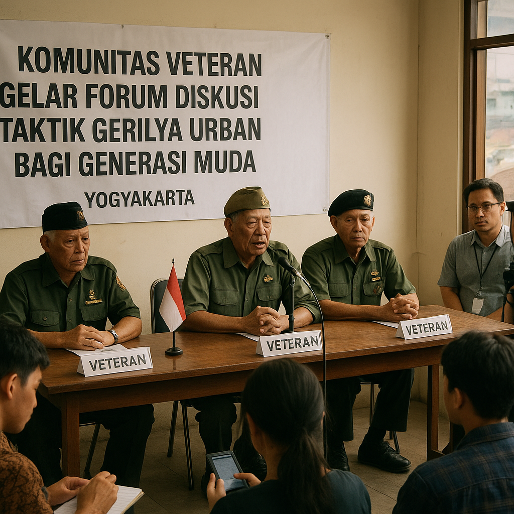 Komunitas Veteran Gelar Forum Diskusi Taktik Gerilya Urban Bagi Generasi Muda