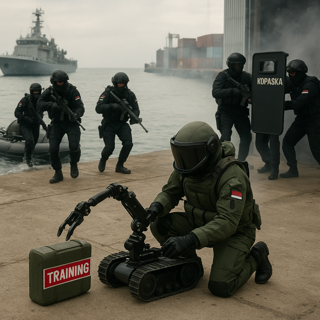 Kopaska TNI AL Lanjutkan Latihan Pasukan Khusus, Asah Kemampuan Counter-Terrorism dan EOD