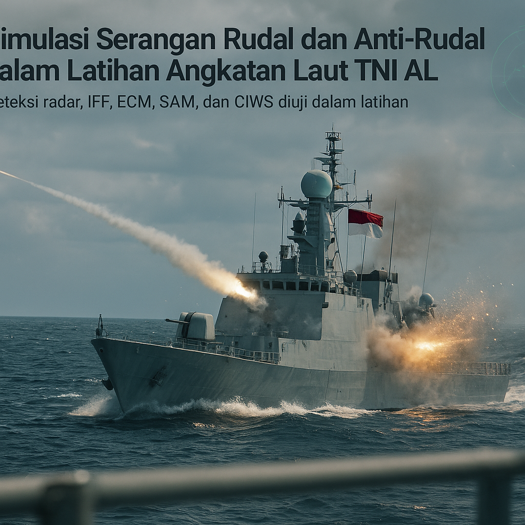 Simulasi Serangan Rudal dan Anti-Rudal dalam Latihan Angkatan Laut TNI AL